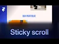 Framer for Starters Sticky scroll animation in 2 mins