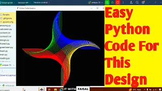 Easy Code For This Amazing Python Turtle Graphics Design Fun Art Using Python For Beginners