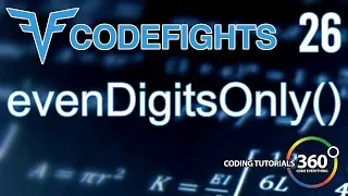 evenDigitsOnly CodeFights Intro Algorithm JavaScript Solution and Breakdown