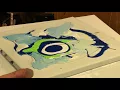Amazing FUN EASY-Thunder a soundwave pour painting by AlleyVision
