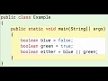 Java Booleans 3 Or statement result is true