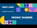 PRONIC NUMBER C LANGUAGE NUMBER TYPE QUESTION SOLUTION SWAY CODE