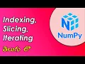 Indexing Slicing and Iterating in Arrays NumPy Tutorials Python for Data Science Telugu
