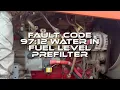97 12 Water in fuel level prefilter JLG Engine