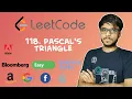 LeetCode - 118 Pascal s Triangle Day 21 June Challenge