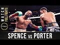 Spence vs Porter FULL FIGHT September 28 2019 - PBC on FOX PPV