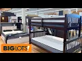 BIG LOTS BEDROOM FURNITURE BEDS MATTRESSES DRESSERS TABLES SHOP WITH ME SHOPPING STORE WALK THROUGH