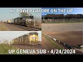 Download Lagu HUGE Power Move and Norfolk Southern Galore!  - UP Geneva Sub Afternoon Freight - 4/24/2024