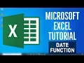Microsoft Excel Tutorial - Excel DATE function with examples Mathematical Functions