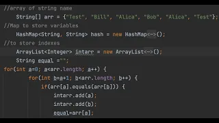 JAVA assignment ArrayList Hashset Given an array of String of name return list of repeatin