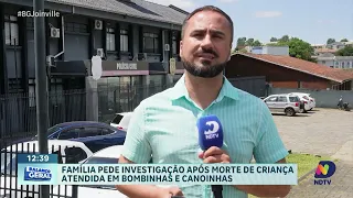 Família pede investigação após morte de criança atendida em Bombinhas e Canoinhas