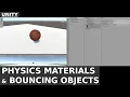 UNITY - Basics Rigid Body and Physics Materials to make objects fall and bounce