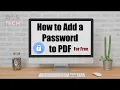 How to Encrypt Password Protect a PDF file for FREE using LibreOffice and other Online websites