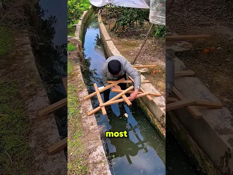 Farmer Builds Smart Bridge Without Nails😮#shorts
