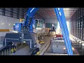 Download Lagu All-Weather Terminal Ghent - two Mantsinen cranes loading vessels indoor
