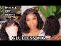 SAVE YOUR EDGES Glueless Wig Melt Short Curly Bob - DETAILED Lace Wig Install