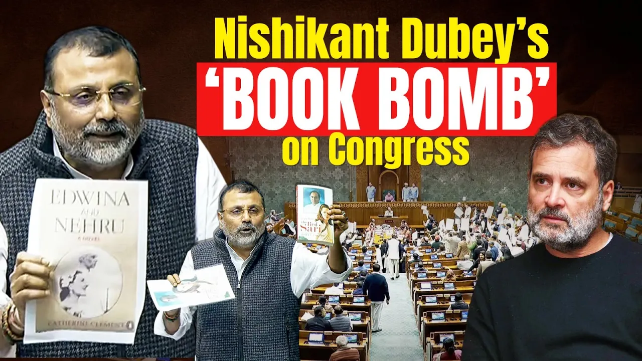 Book Controversy Rocks Parliament | Nishikant Dubey Targets Congress | Full PC