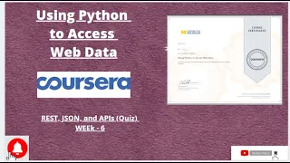 REST JSON and APIs in Python to access web data