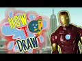 How to draw Iron Man step by step FREE Coloring Page Printable DrawingwithKIDS