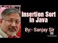 Array insertion sort ISC CBSE class 11 class 12