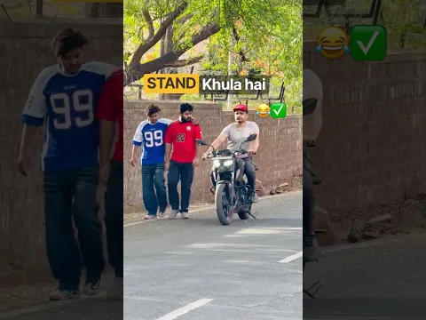 STAND khula hai😂✅  #farazstuntrider #hayabusa #bikers #bike