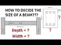 How to calculate the depth and width of a beam How to design a beam by thumb rule Civil Tutor