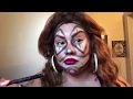 D I Y Chola clown makeup tuturial from a REAL CHOLA