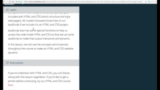 Learn Javascript Javascript and the DOM Javascript with HTML and CSS Codecademy