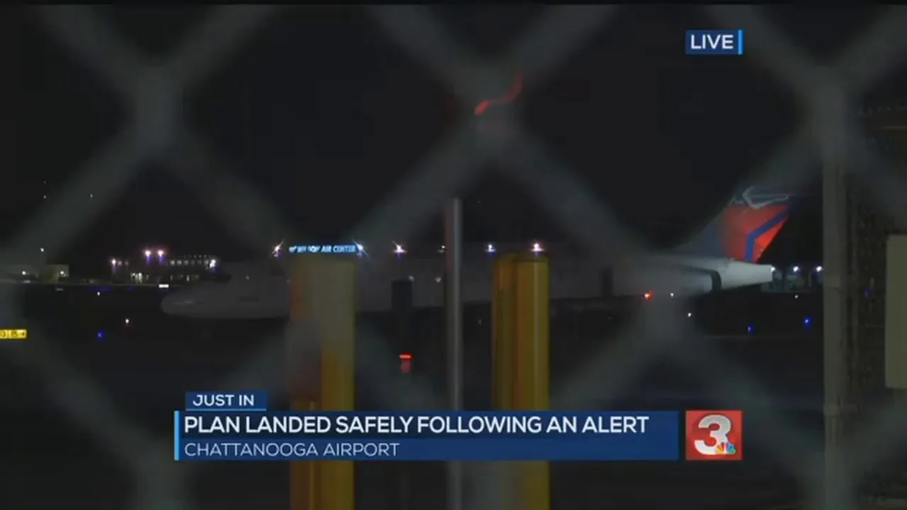 Flying over and into Chattanooga Tennessee Airport  1-7-2020