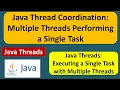 Java Thread Coordination Multiple Threads Performing a Single Task Java Threads