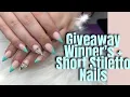 Nail giveaway WINNERS Short Stiletto Acrylic Nails