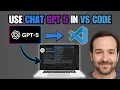 How To Use chatgpt 5 In vscode - FAST GUIDE