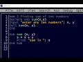 See qbasic programming 2082 qbasic program using SUB module see 2082 computer science