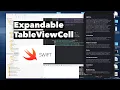 EXPANDABLE TABLEVIEWCELL Create Self-Sizing TableviewCell