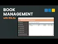 Python Book Management System with SQLite - Part 1 Creating Database Tables