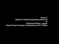 Lecture 2 Object Oriented Programming using Java in
