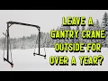 How Has the Jegs Gantry Held Up Living Outside for a Year by GettinJunkDone