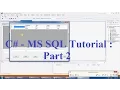 C NET Connectivity with MS SQL server PART 2