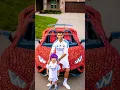 Lagu Ronaldo's son and Messi's son's car race. There is one player who is not fair. #ronaldo #football