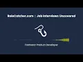 Footwear Product Developer Job Interviews Uncovered