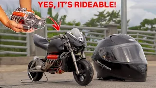 Mini V8 Bike LOOKS Like a Toy… But I Actually Rode It!