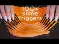 ASMR - 100 Slime Triggers For Sleep And Tingles all slime types ASMR No Talking