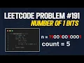 Number of 1 Bits - Leetcode Problem 191
