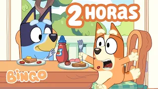 ¡Bingo prueba comidas nuevas! | Recopilación de Bluey | Bingo - Español Canal Oficial
