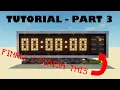 How to make a Minecraft digital clock - Part 3