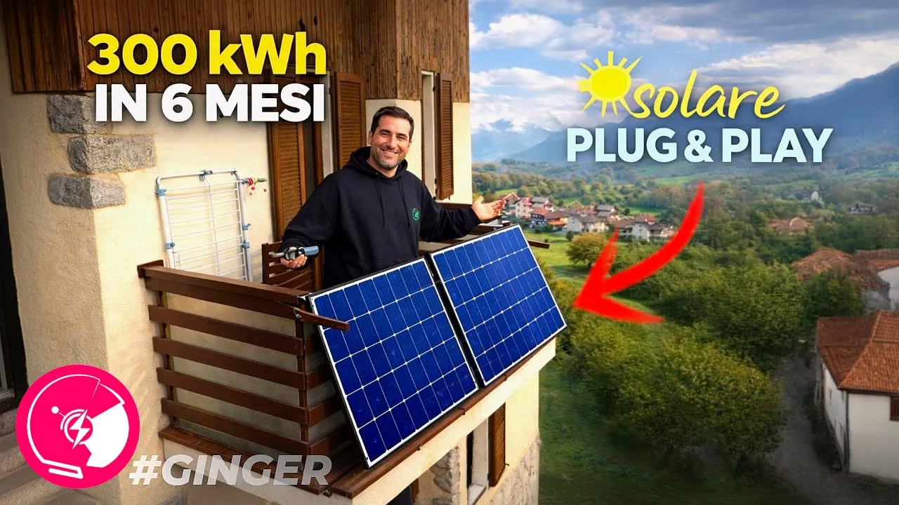 Fotovoltaico plug and play: 318,7 kWh in sei mesi, tra risparmio e limiti