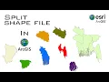 How to split shape files in ArcGIS