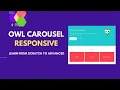 Owl Carousel Responsive Responsive Options for Owl Carousel Owl Carousel Responsive not Working
