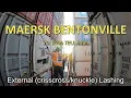 Lashing Containerships - Maersk Bentonville YB 2006 TEU 4404 External lashing