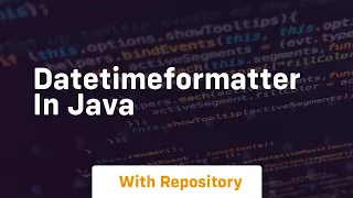Datetimeformatter in java